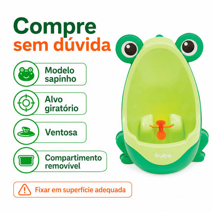 Penico Mictório Infantil Sapinho Buba Para Desfralde Menino Pinico Infantil Troninho Privadinha