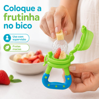 Porta Frutinha Buba Alimentadora Bico Silicone Bebê 6+ Alimentação Bebê Chupeta Silicone Frutas Infantil