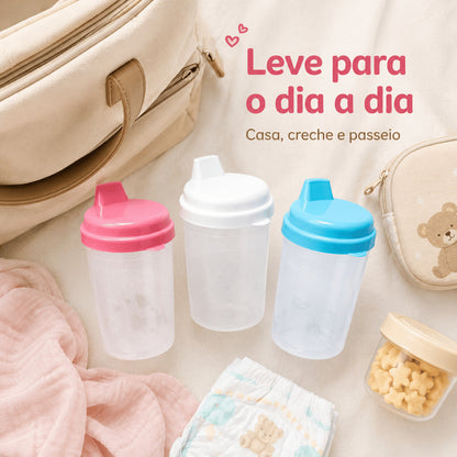 Copinho De Transição Plastibaby 220ml Copo Para Bebê Treinamento Infantil Água Copo de Treinamento Bebê