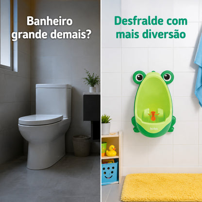 Penico Mictório Infantil Sapinho Buba Para Desfralde Menino Pinico Infantil Troninho Privadinha