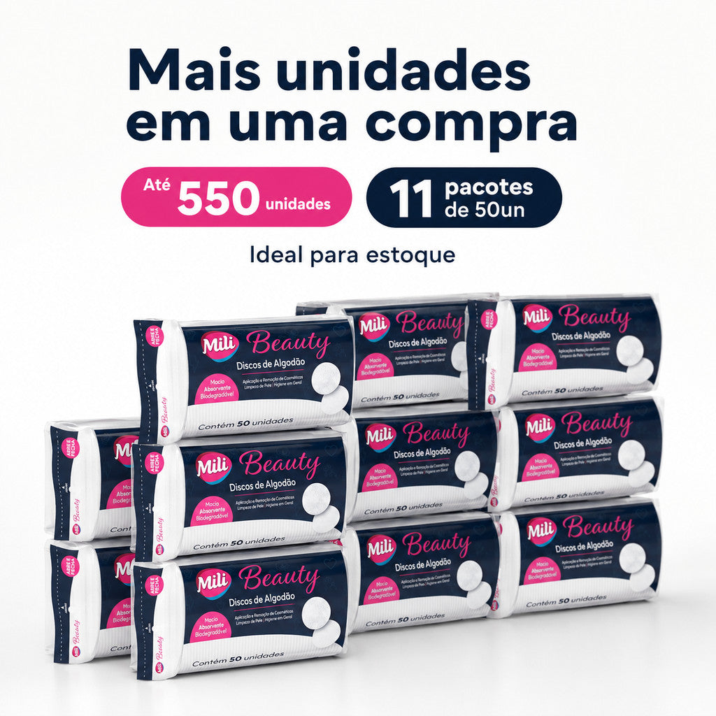 Discos De Algodão Mili 150 250 350 550 Un Algodao Disco Skin Care Higiene Do Bebê Limpeza De Pele