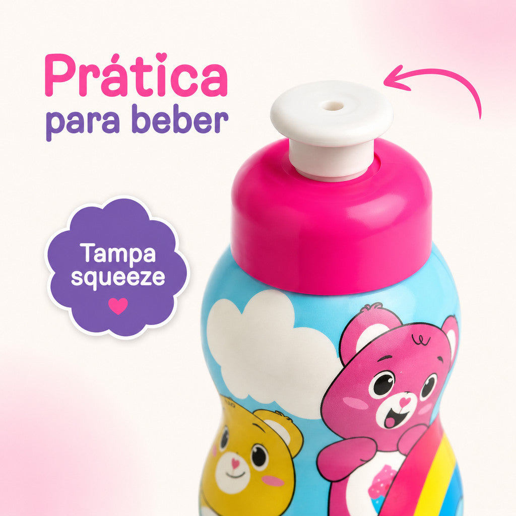 Garrafa Infantil Ursinhos 300ml Panamby Garrafinha De Água Para Suco Criança Suco Garrafa Infantil