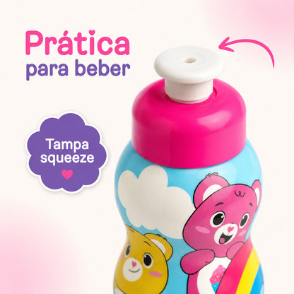 Garrafa Infantil Ursinhos 300ml Panamby Garrafinha De Água Para Suco Criança Suco Garrafa Infantil