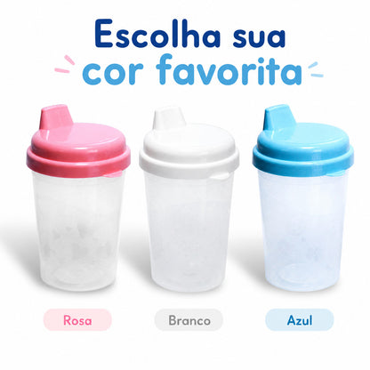 Copinho De Transição Plastibaby 220ml Copo Para Bebê Treinamento Infantil Água Copo de Treinamento Bebê