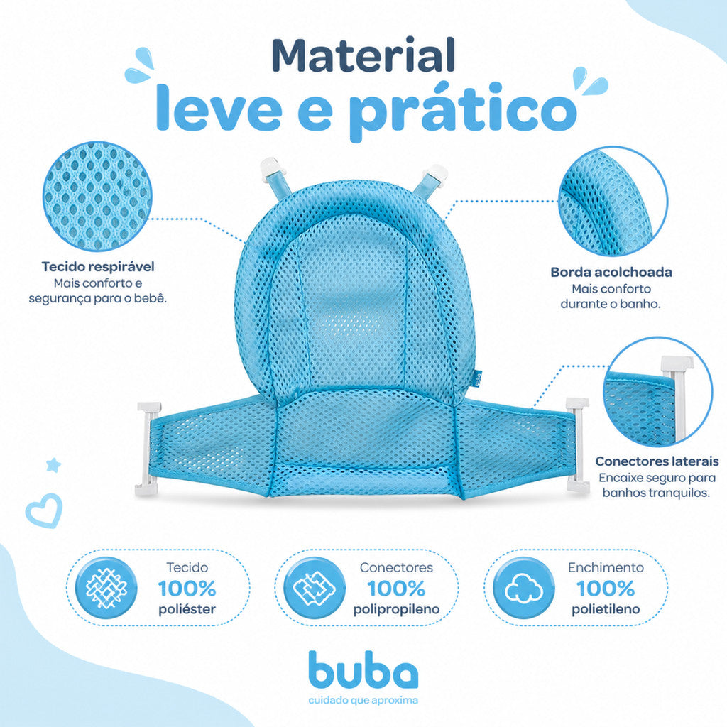 Rede De Banho Para Bebê Buba Rede Para Banheira De Bebê Proteção Banheira Para Segurança Banho