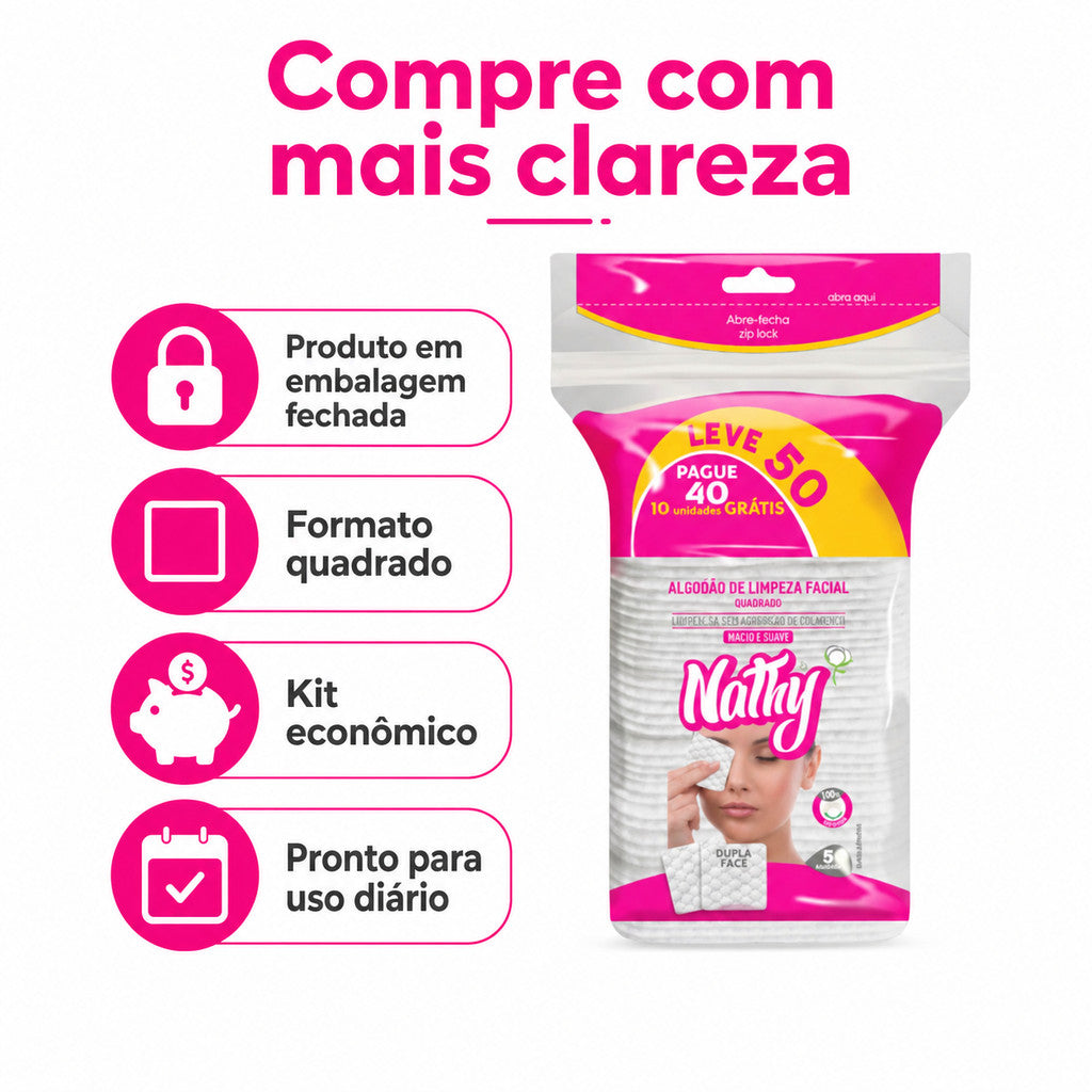 Algodão Quadrado Bebê 200 unid Algodão Para Limpeza De Pele Higiene Diária Kit De Higiene Para Bebê