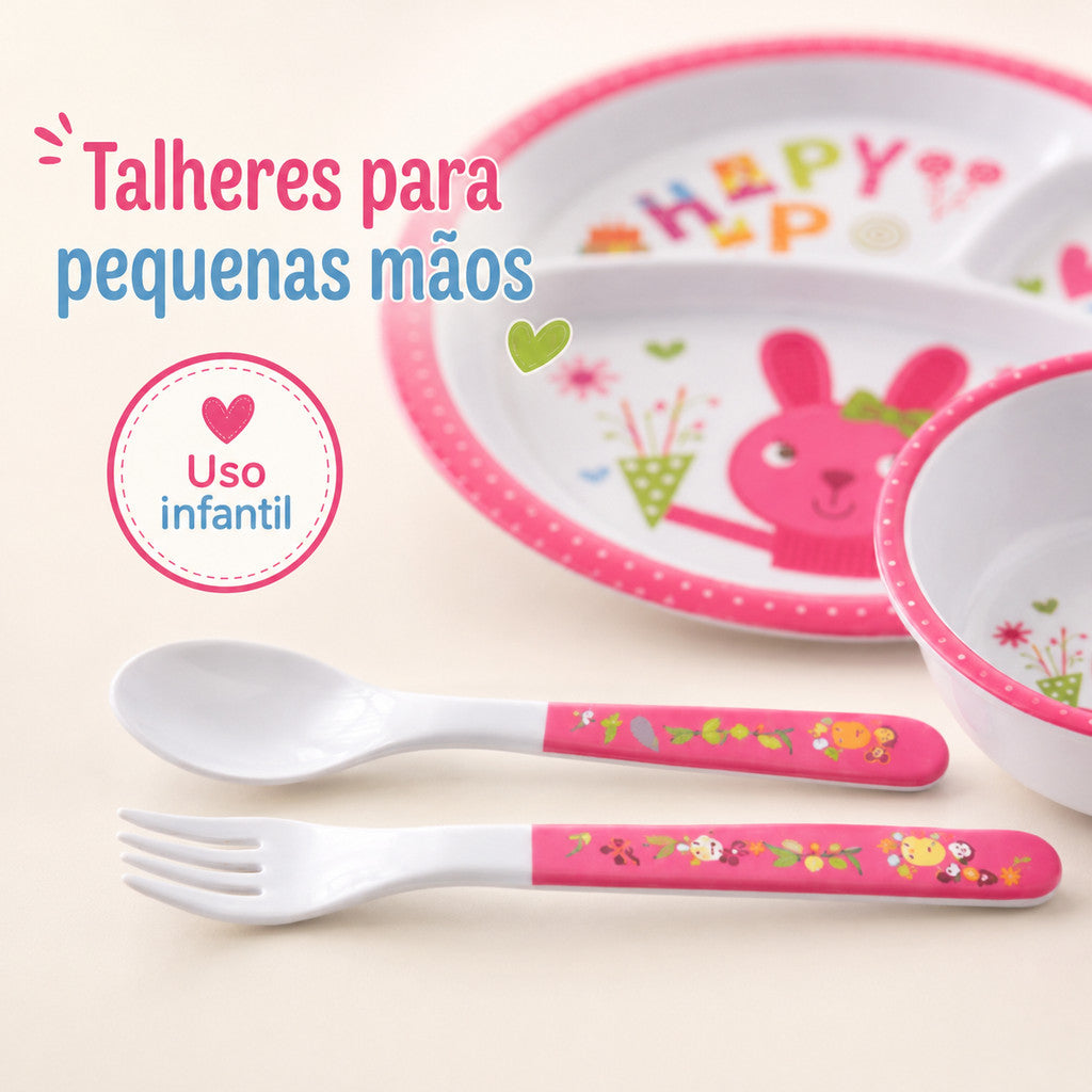 Kit Alimentação Bebê Pratinho Com Divisórias Introdução Alimentar Infantil Para Bebês