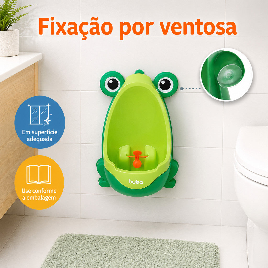 Penico Mictório Infantil Sapinho Buba Para Desfralde Menino Pinico Infantil Troninho Privadinha