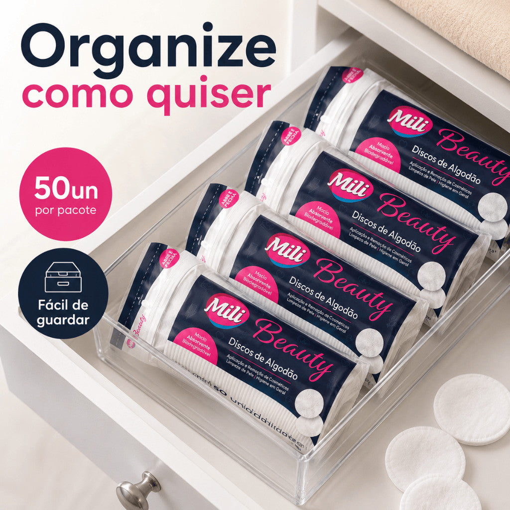 Discos De Algodão Mili 150 250 350 550 Un Algodao Disco Skin Care Higiene Do Bebê Limpeza De Pele