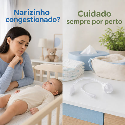 Aspirador Nasal Bebê Buba Sugador Catarro Infantil Higiene Bebe Produtos De Higiene Para Bebê Sucção