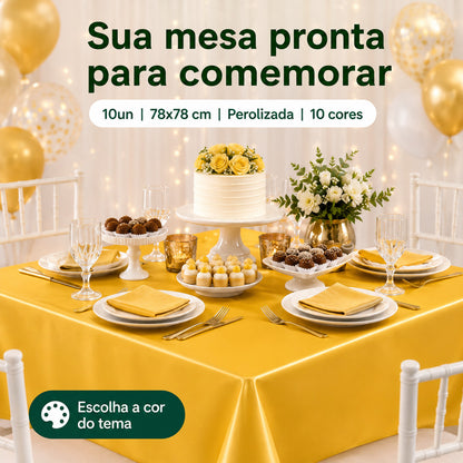Toalha De Mesa Para Festa Kit 10 Un Decoração Festa De Aniversário Decoracao Eventos Perolizada
