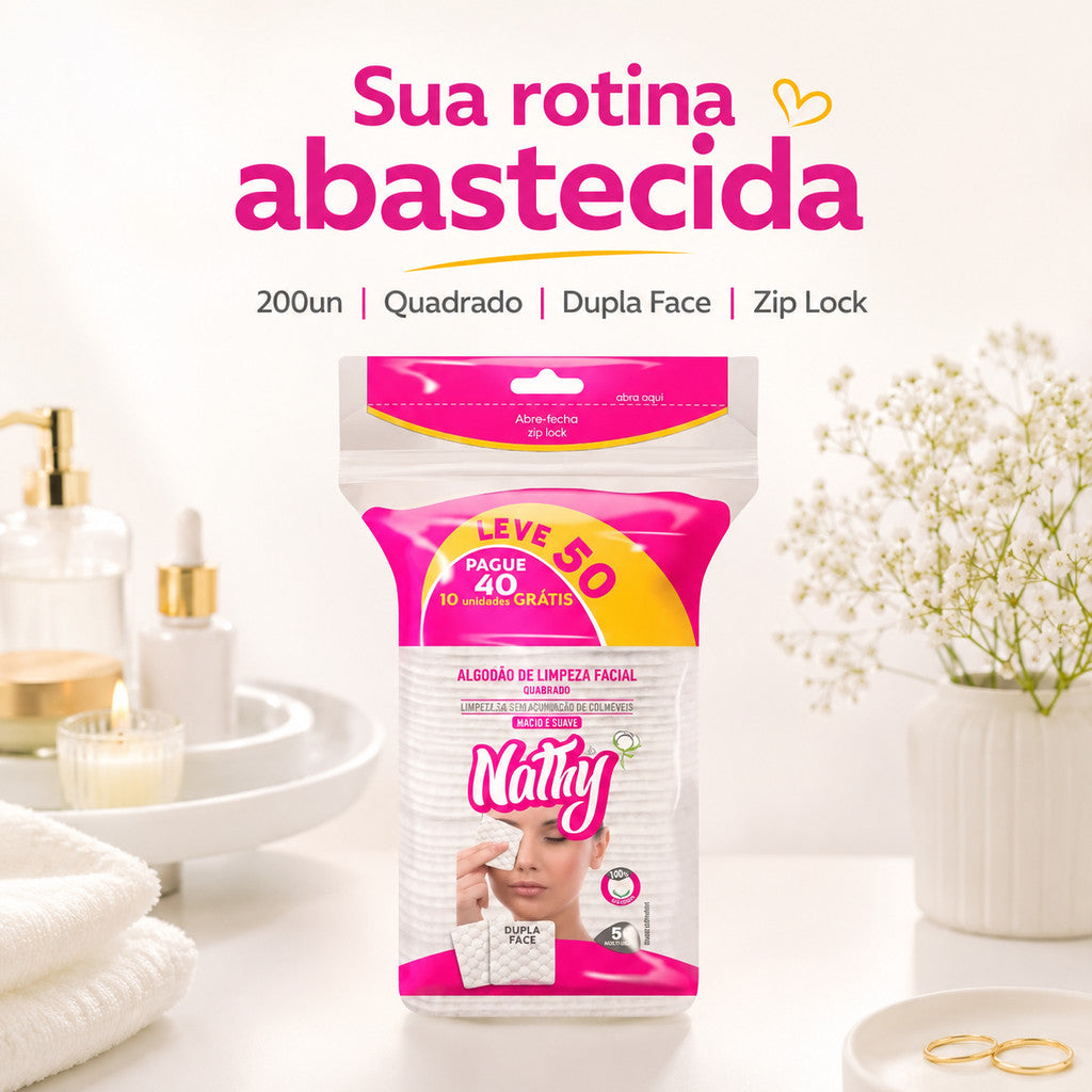 Algodão Quadrado Bebê 200 unid Algodão Para Limpeza De Pele Higiene Diária Kit De Higiene Para Bebê