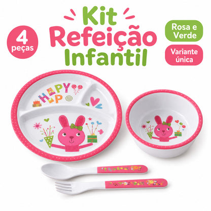 Kit Alimentação Bebê Pratinho Com Divisórias Introdução Alimentar Infantil Para Bebês